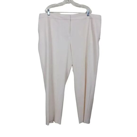 Bar III Straight Leg Pants Womans Size 24W Pearl Color NEW - Picture 1 of 10